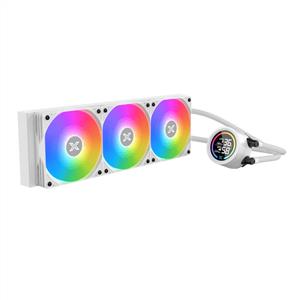  XIGMATEK LK 360 ARCTIC BEYAZ LGA1851/AM5 3x120mm ARGB Fan LCD Ekranlı 360mm Sıvı Soğutma