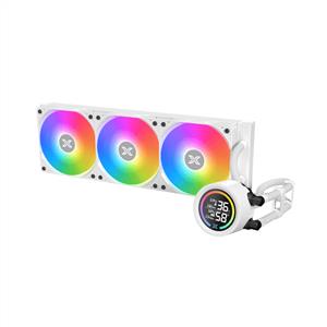 XIGMATEK LK 360 ARCTIC BEYAZ LGA1851/AM5 3x120mm ARGB Fan LCD Ekranlı 360mm Sıvı Soğutma