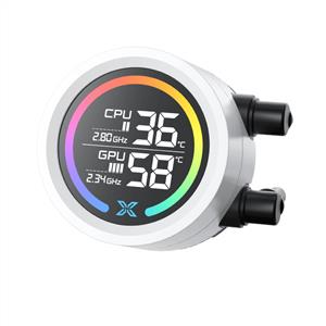 XIGMATEK LK 360 ARCTIC BEYAZ LGA1851/AM5 3x120mm ARGB Fan LCD Ekranlı 360mm Sıvı Soğutma