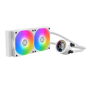 XIGMATEK LK 240 ARCTIC BEYAZ LGA1851/AM5 2x120mm ARGB Fan LCD Ekranlı 240mm Sıvı Soğutma