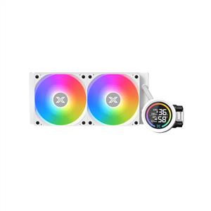 XIGMATEK LK 240 ARCTIC BEYAZ LGA1851/AM5 2x120mm ARGB Fan LCD Ekranlı 240mm Sıvı Soğutma