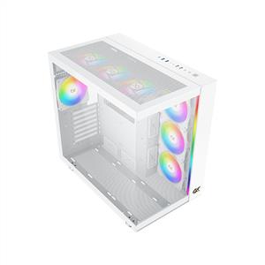 XIGMATEK AQUA ULTRA AIR ARCTIC BEYAZ 7x12cm ARGB TEMPERLİ CAM MidT ATX GAMING KASA