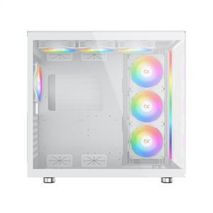 XIGMATEK AQUA ULTRA AIR ARCTIC BEYAZ 7x12cm ARGB TEMPERLİ CAM MidT ATX GAMING KASA