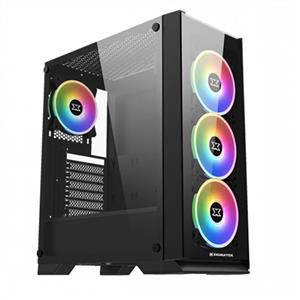 XIGMATEK SIROCON III X-POWER 600W 80 PLUS RAINBOW FAN TEMPER CAMLI GAMING KASA