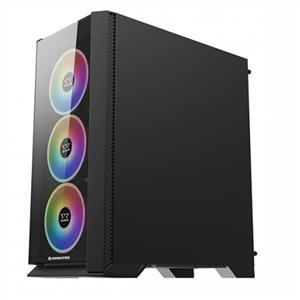 XIGMATEK SIROCON III X-POWER 600W 80 PLUS RAINBOW FAN TEMPER CAMLI GAMING KASA