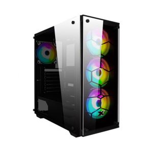 XIGMATEK VENOM X 650W 80 PLUS POWER 4x120mm RGB FANLI USB3.0 TEMPER CAMLI KASA