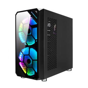 XIGMATEK ZEST RAINBOW LED BAR USB3.0 TEMPER CAMLI KASA