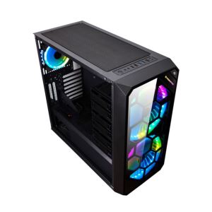 XIGMATEK ZEST RAINBOW LED BAR USB3.0 TEMPER CAMLI KASA