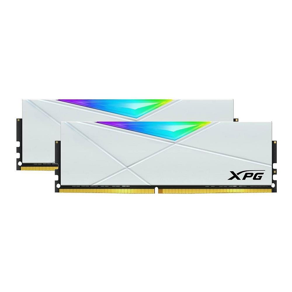 XPG 32GB (2x16GB) Spectrix D50 Beyaz RGB DDR4 3200MHz CL16 1.35V