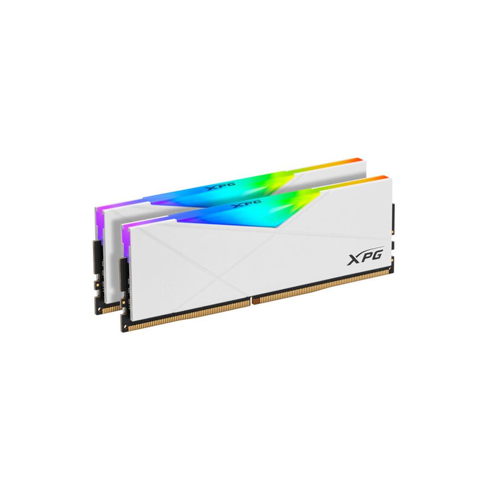 XPG 32GB (2x16GB) Spectrix D50 Beyaz RGB DDR4 3600MHz CL18 1.35V
