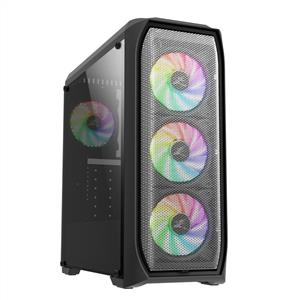 ZALMAN N5 MF 4x120mm RGB FANLI MidT ATX GAMING KASA