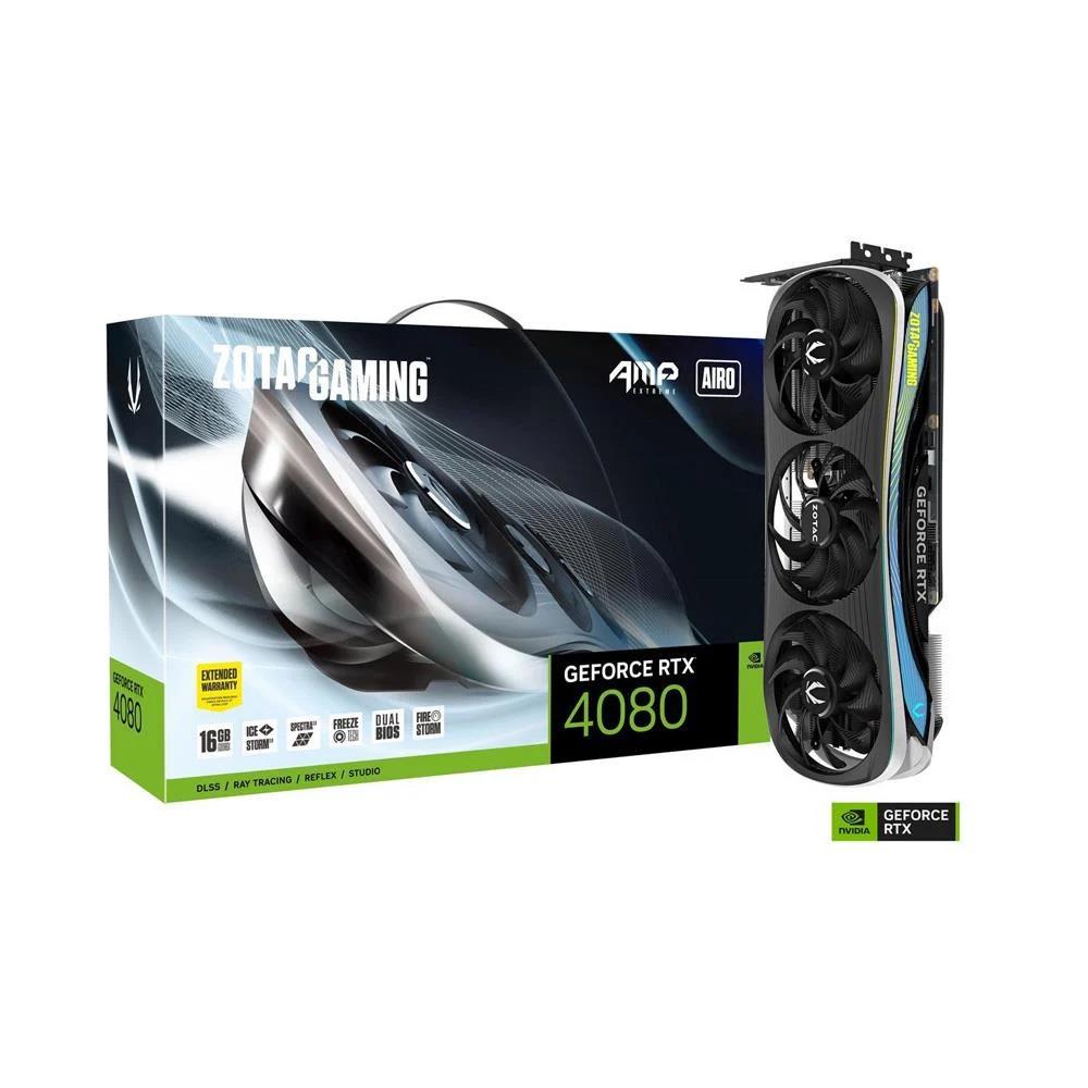ZOTAC RTX 4080 AMP EXTREME AIRO 16GB 動確済 ZOTAC GeForce RTX 4080 AMP EXTREME AIRO 16GB GDRR6X 256Bit NVIDIA