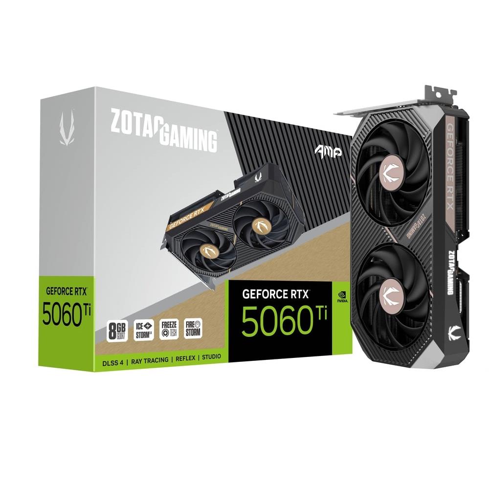 ZOTAC GeForce RTX 5060 TI GAMING AMP 8GB GDDR7 128Bit DLSS 4 Ekran