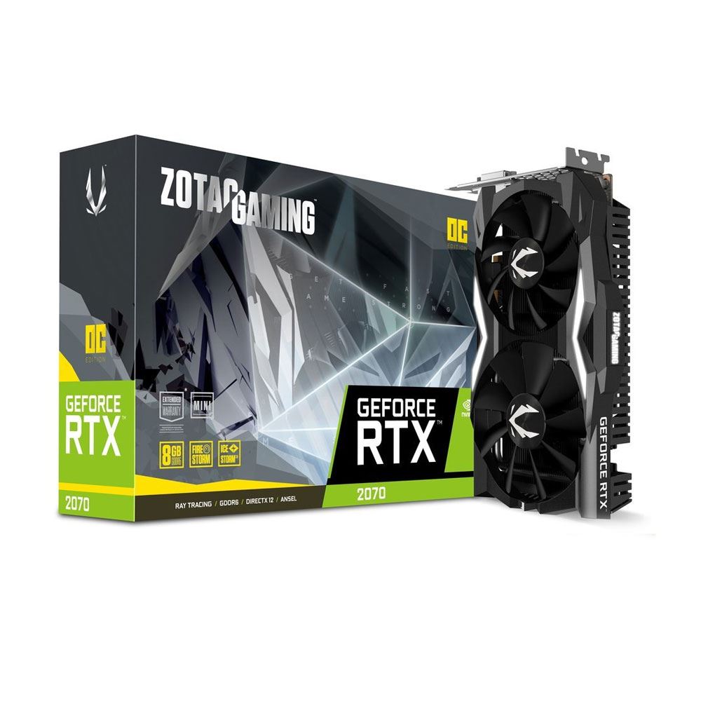 Zotac GeForce RTX2070 OC MINI 8GB GDDR6 256Bit DX12 Nvidia Ekran