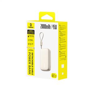 Baseus EnerFill FC21 QPow3 Ultra Dijital Göstergeli 45W 20000 mAh Powerbank - Titanyum