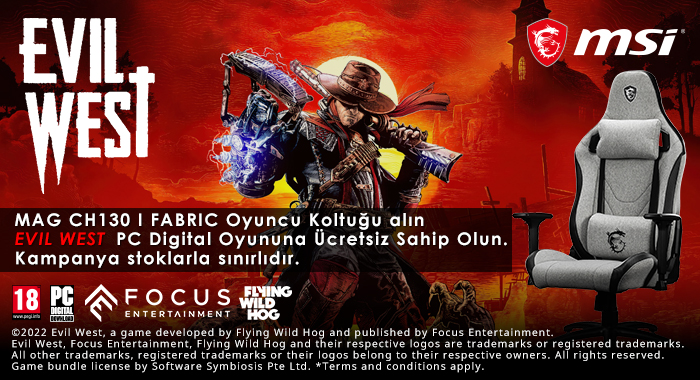 MSI MAG CH130 I FABRIC Gri/Siyah Oyuncu Koltuğu
    